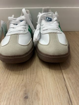 Adidas Samba OG Blancas con Verde Nuevas