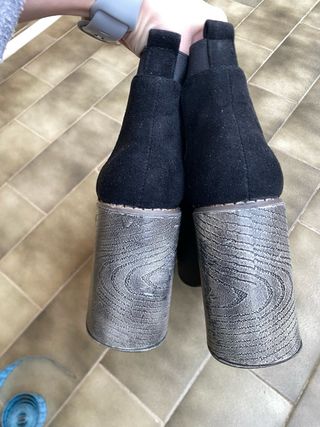 Botines de plataforma negros