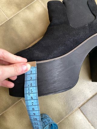 Botines de plataforma negros