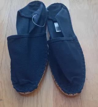 Zapatillas cáñamo negras Talla 42 azul marino