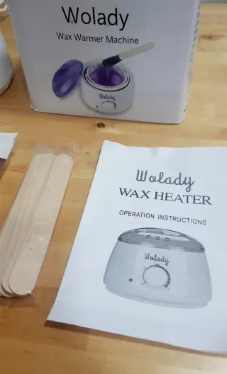 Calentador Cera Wolady Morado y Blanco