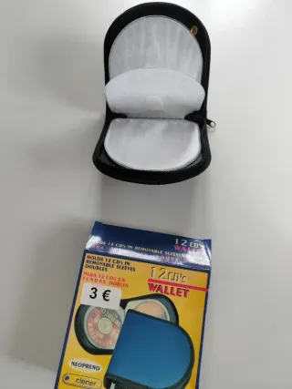 Archivador 12 CDs Clener Neopreno Azul