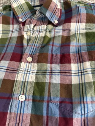 Camisa de cuadros multicolor