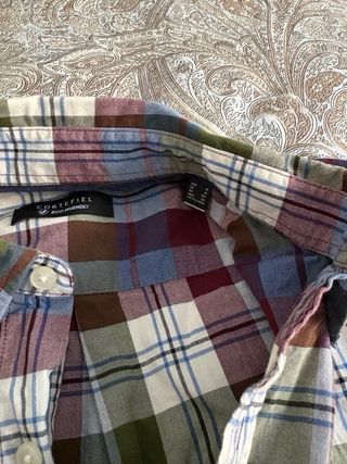Camisa de cuadros multicolor