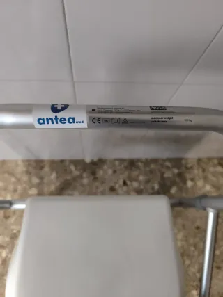 Silla Inodoro Plegable Metal y Plástico