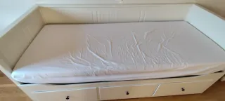 Diván Ikea Hemnes Blanco con Cajones