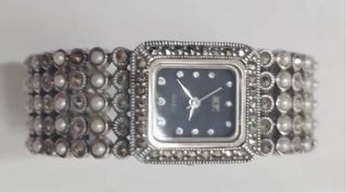 Reloj Plata 925 Perlas Naturales Mujer