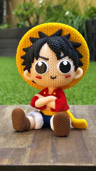 Figura Luffy (One Piece) Amigurumi 3D