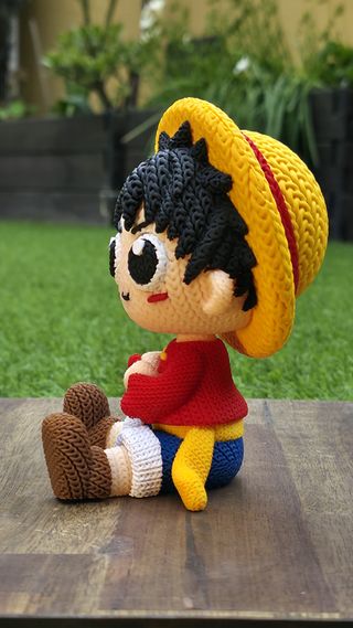 Figura Luffy (One Piece) Amigurumi 3D