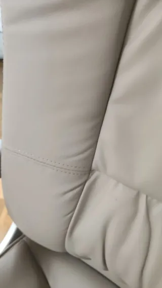 Silla de oficina polipiel beige