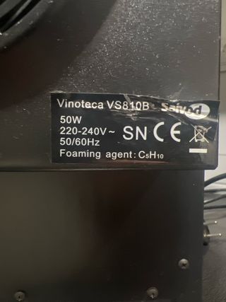 Vinoteca Saivod VS810B Negra 8 Botellas