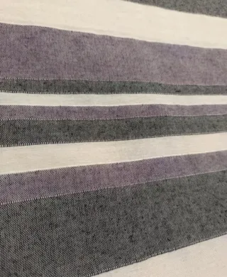 COLCHA ARTESANAL RAYAS CON FLECOS 1 STOCK