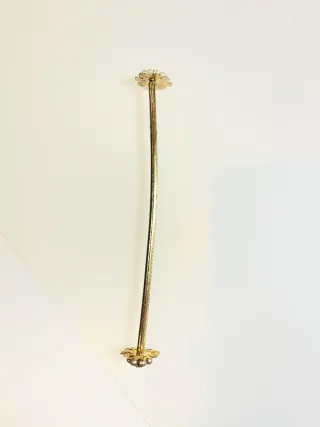 Pincho y tubo Fallera Niña dorado Perlas y Esmeral