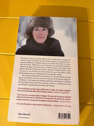 Libro Sangre Derramada de Åsa Larsson