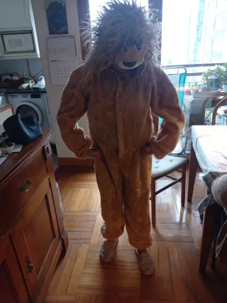 Disfraz de león peluche