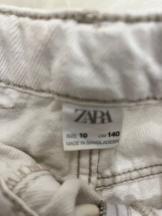 Pantalón corto vaquero niño blanco