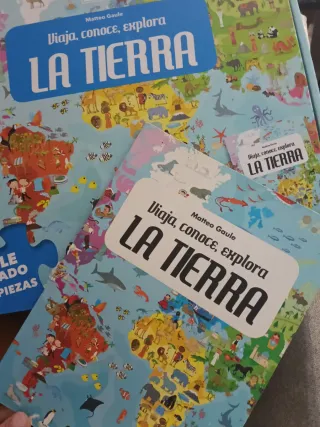 Puzzle y Libro Educativo La Tierra