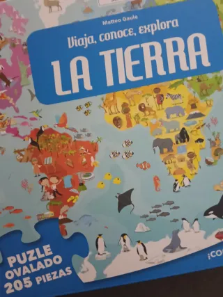 Puzzle y Libro Educativo La Tierra