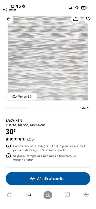 2 Puertas Mueble BESTÅ IKEA Negras