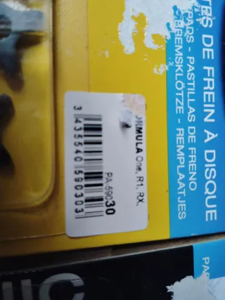 2 Pares Pastillas Freno Disco VAR Orgánico