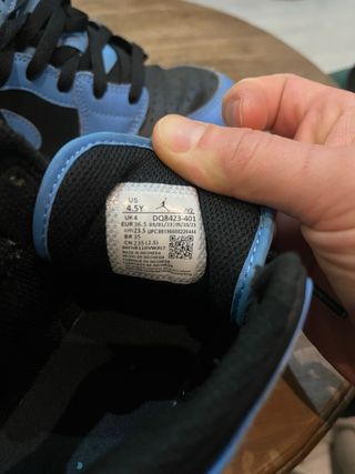 Air Jordan 1 Mid Azul/Negro