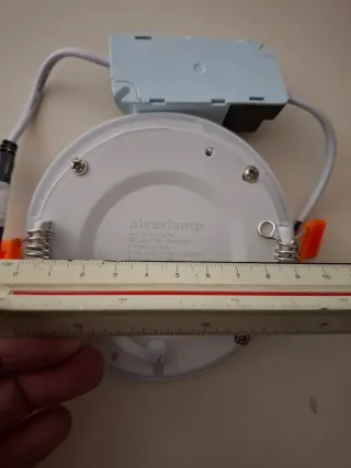 2 focos LED Downlight Blanco