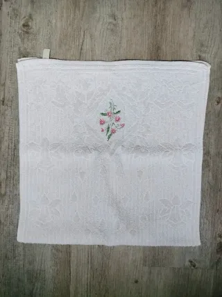 10 Toallas Algodón Blancas Lavabo