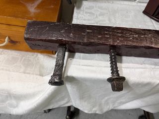 Perchero Rústico Madera y Metal