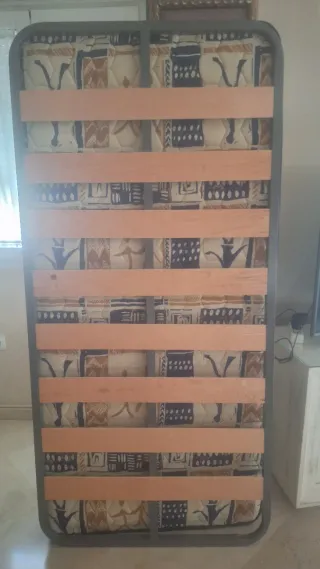 Colchón muelles y somier láminas