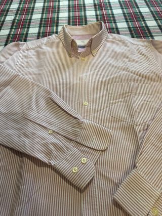 Camisa EW Rayas Rojas Talla 5 XL Regular Fit