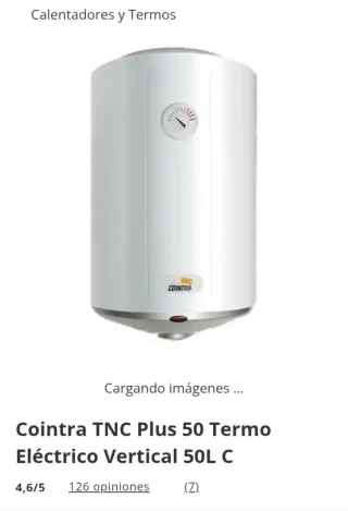 Termo Eléctrico Cointra TNC Plus 50L