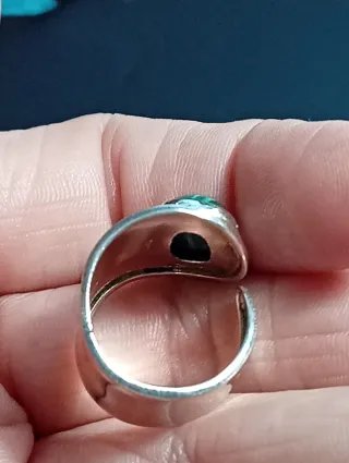 Anillo Plata Ley Malaquita