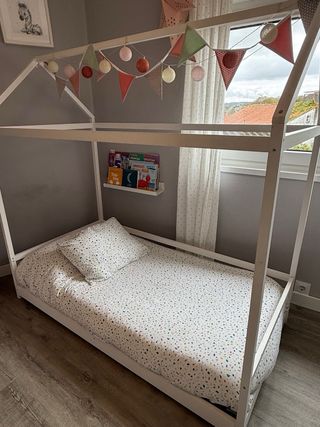 Cama Casita Blanca 70x160cm
