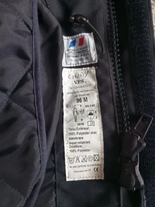 Chaquetón de Bombero Azul marino con Reflectantes