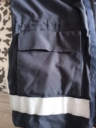 Chaquetón de Bombero Azul marino con Reflectantes