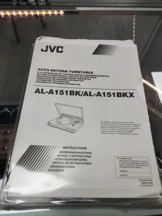 Tocadiscos JVC AL-A151BK Auto-Return