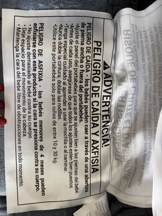 Mochila Portabebés Fidella Gris