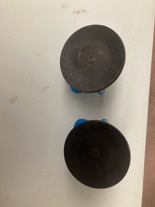Ventosas de succión azul