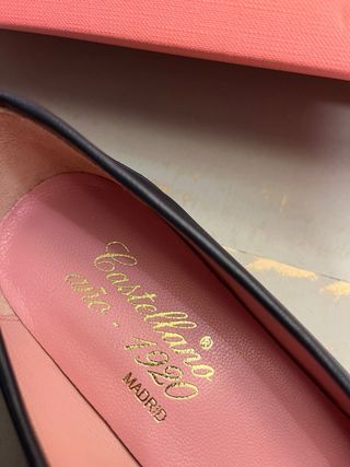 Zapatos Mocasines Castellano Azul Oscuro mujer