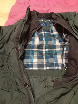 Chaqueta hombre verde militar