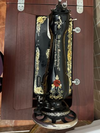 Máquina de coser antigua Singer