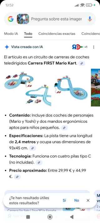 Circuito Mario Kart Carrera First