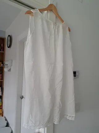 Blusa larga blanca talla 46