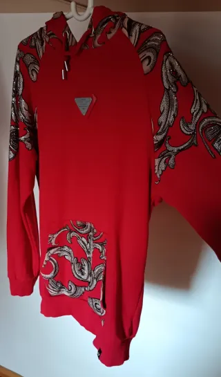 Sudadera George V Paris Roja con brillantes