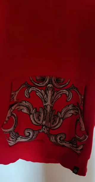 Sudadera George V Paris Roja con brillantes