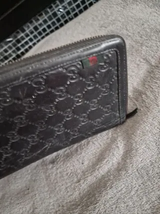 Cartera Tarjetera Gucci Negra