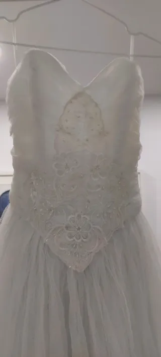 Vestido PRONOVIAS, CAN CAN, CHAL Y GUANTES