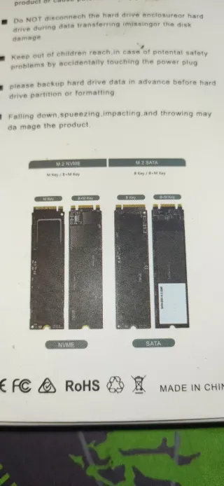 Caja M.2 SSD a USB 3.1