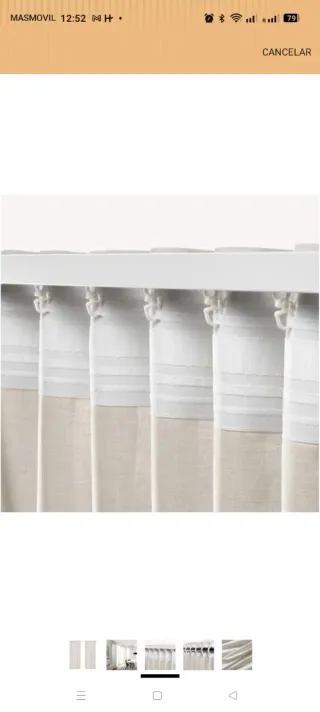 Cortinas Ikea HANNALILL 2 unidades 145x300