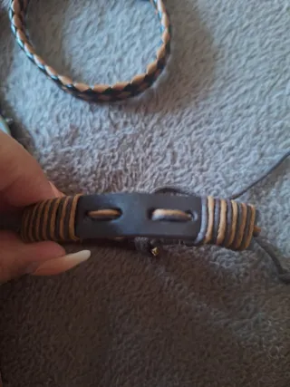 Conjunto Reloj y 3 Pulseras Marrones